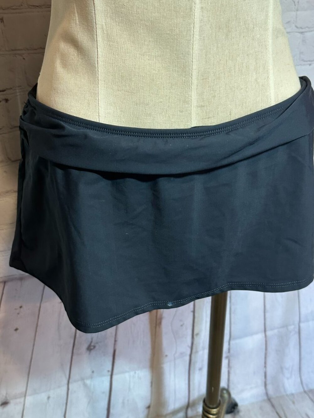 Vintage Y2K 2Bamboo Black Swim Skirt Size large - Picture 2 of 5